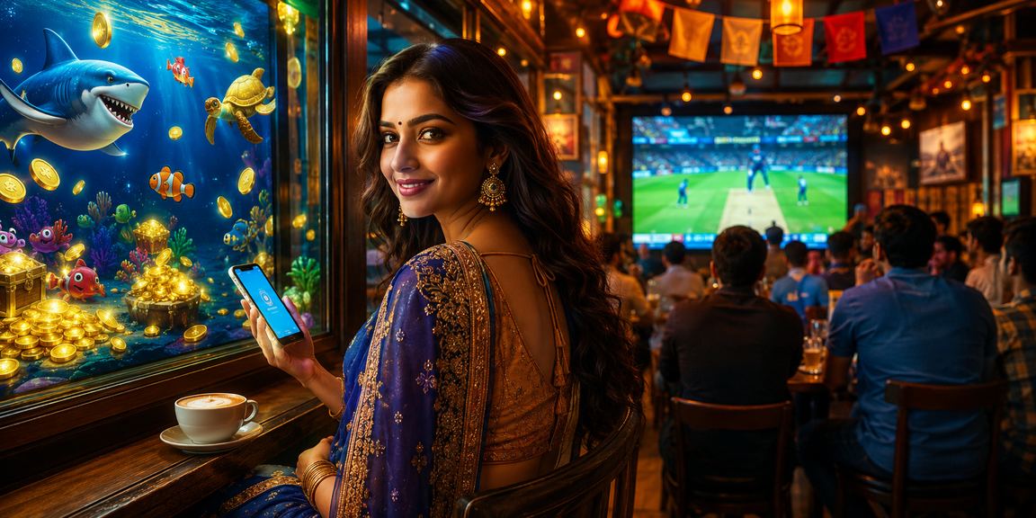 Cricket fan placing Aviator bets on smartphone while watching IPL match